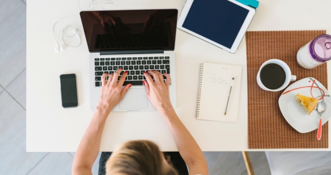 Propertymark launches compliance service work from home office busy laptop computer tech apply search